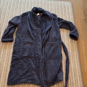 NWT Pottery Barn Teen Faded Navy Cotton Robe